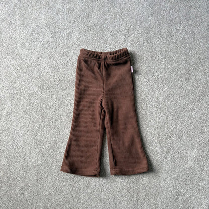 Toddler W25 Ribbed Flare Pants (1-7y) - 2 Colors
