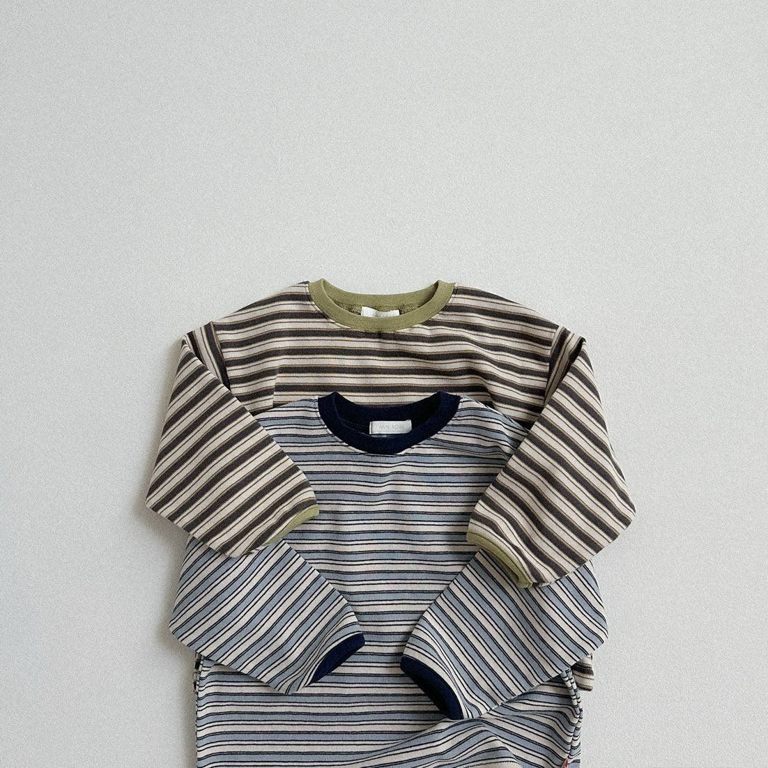 Toddler F25 Multi Color Stripe Long Sleeve Top (10m-4y) - 2 Colors