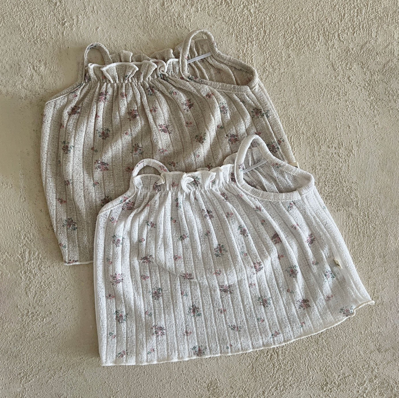 Toddler Lala SS25 Floral Spaghetti Strap Top (1-6y) - 2 Colors