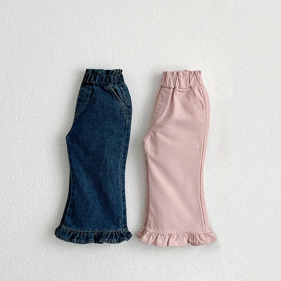 Toddler Frill Hem Pants (1-7y) - 2 Colors