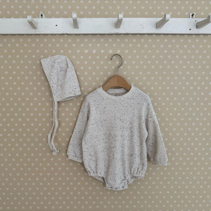 Baby F25 Waffle Confetti Bubble Romper (6-24m) -Ivory - AT NOON STORE