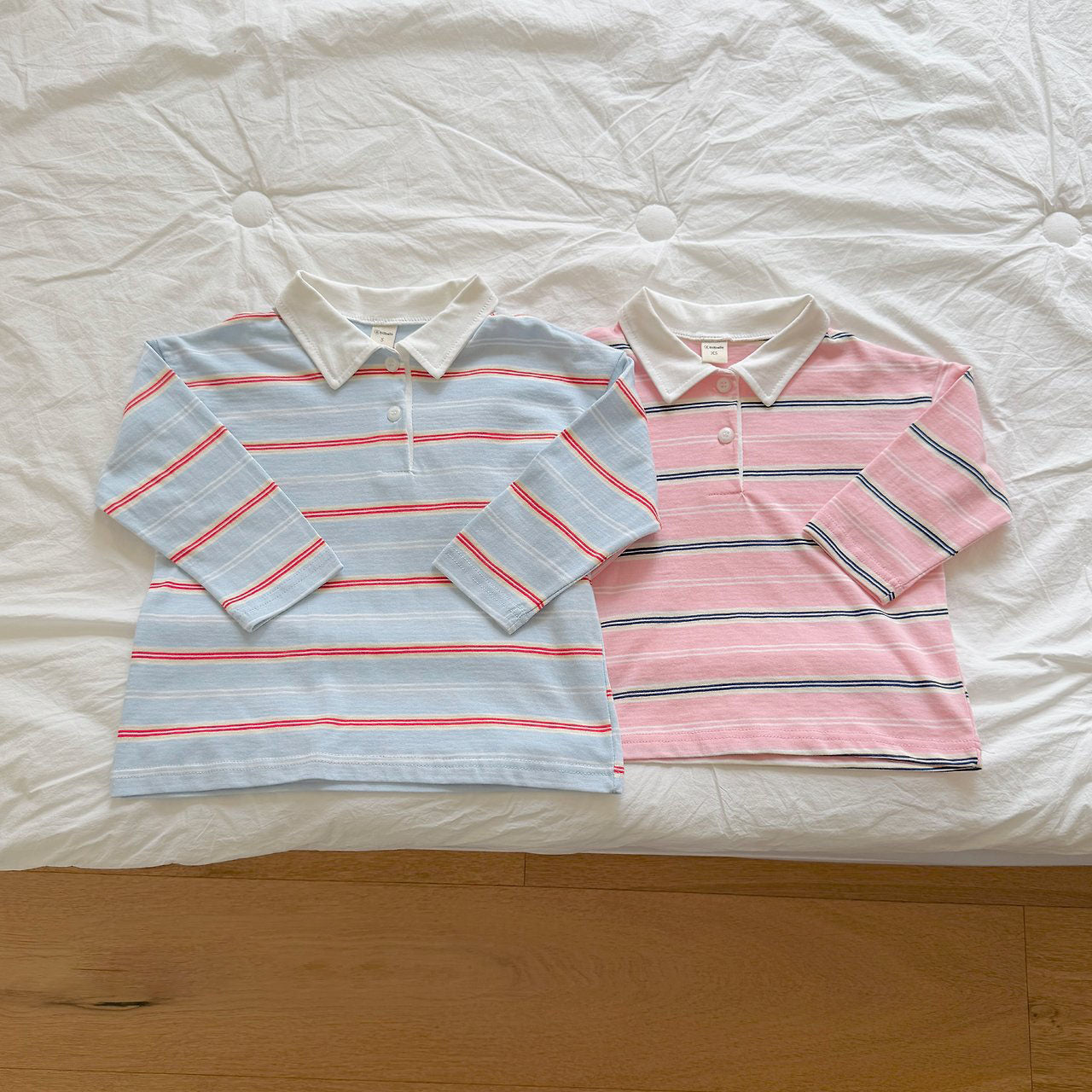 Toddler F26 Stripe Collared Long Sleeve Top (2-9y) - 2 Colors