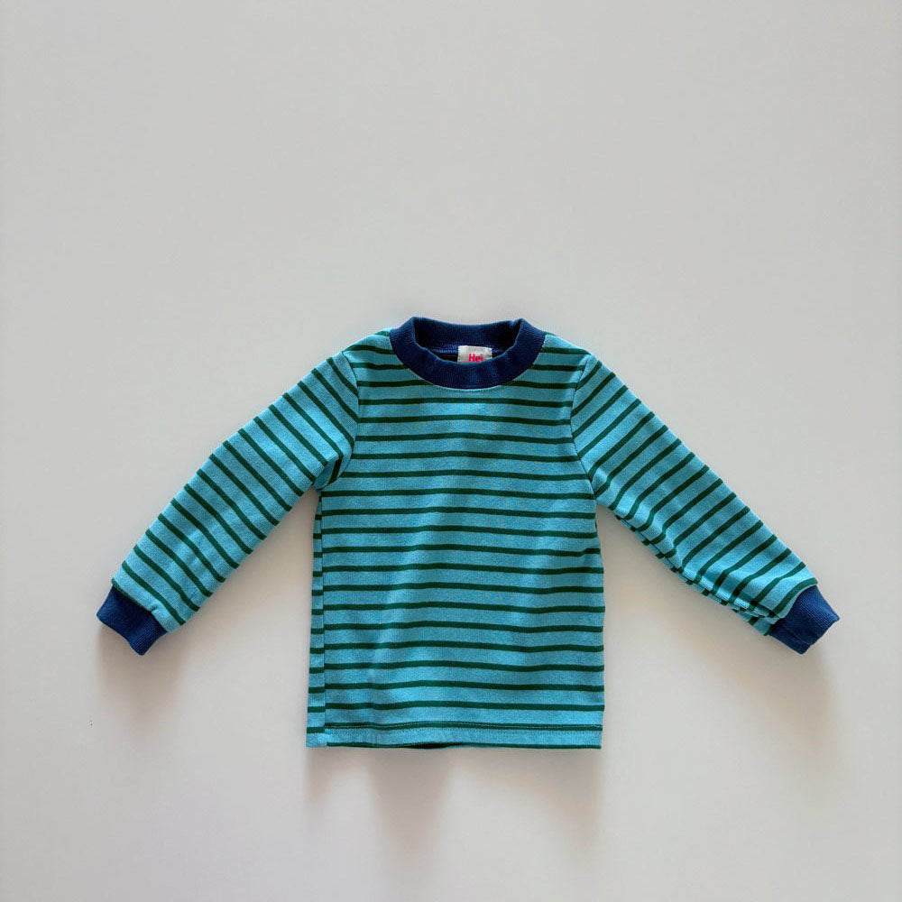 Toddler F26 Contrast Trim Stripe Long Sleeve Top (1-6y) - 2 Colors