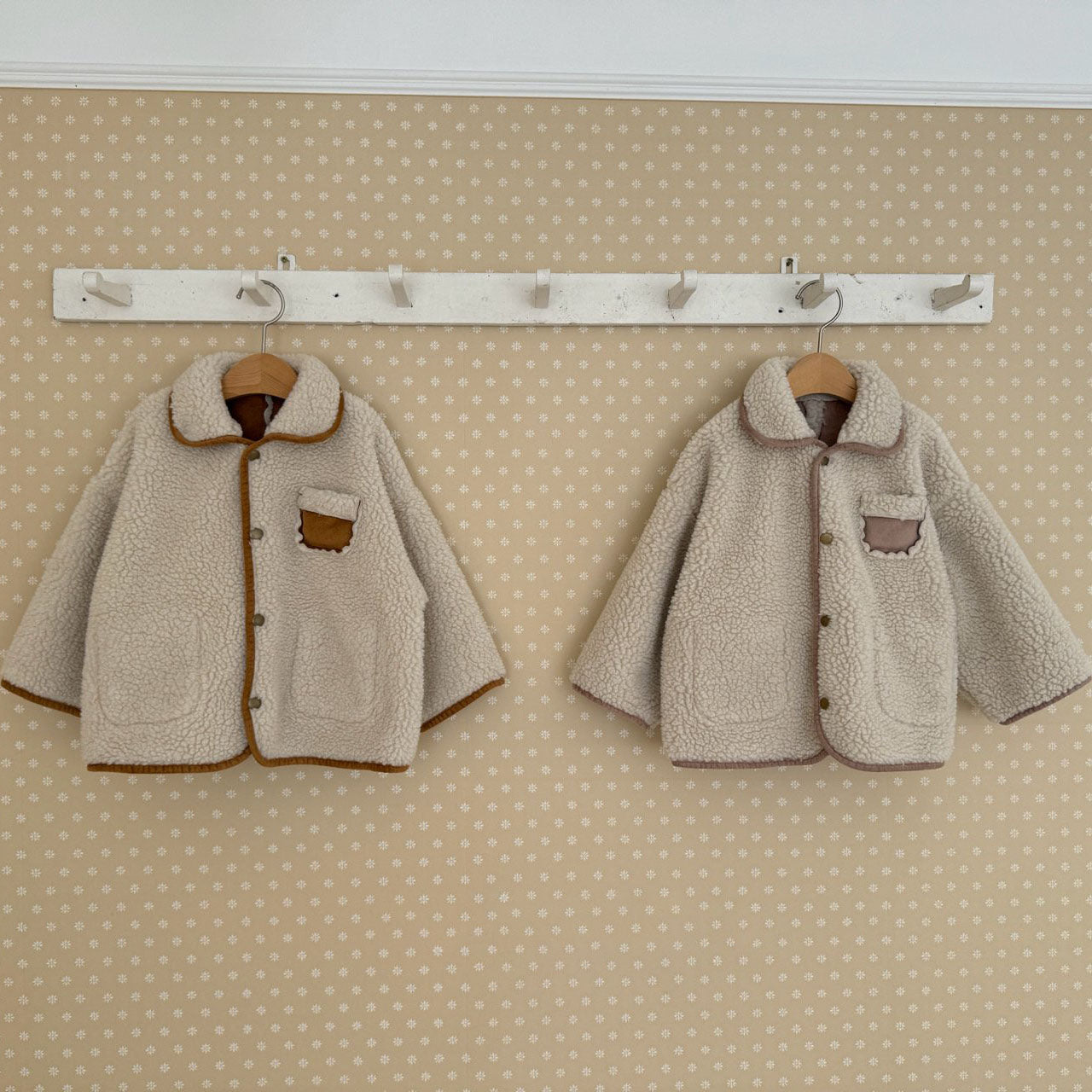 Kids Reversible Faux Suede Shearling Jacket (1-7y) - 2 Colors