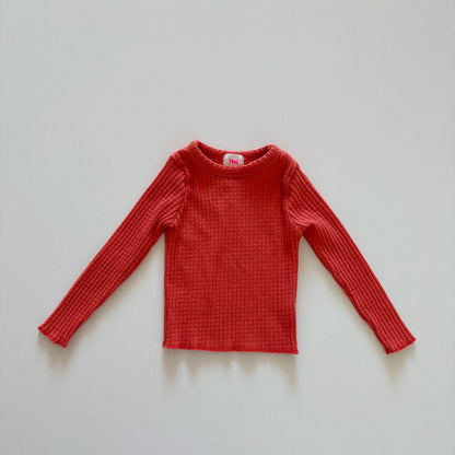 Toddler F26 Textured Long Sleeve Top (1-6y) - 5 Colors