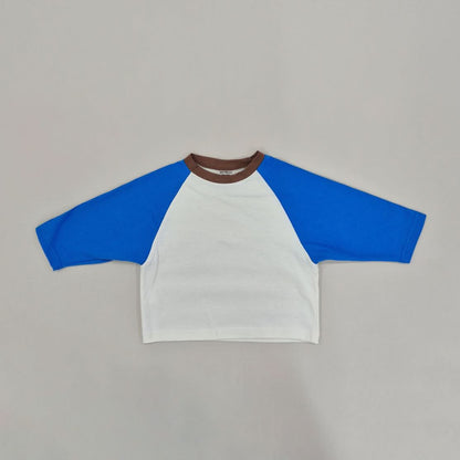 Kids Soy S25 Spring Colorblock Raglan Long Sleeve Top (1-9y) - 2 Colors - AT NOON STORE