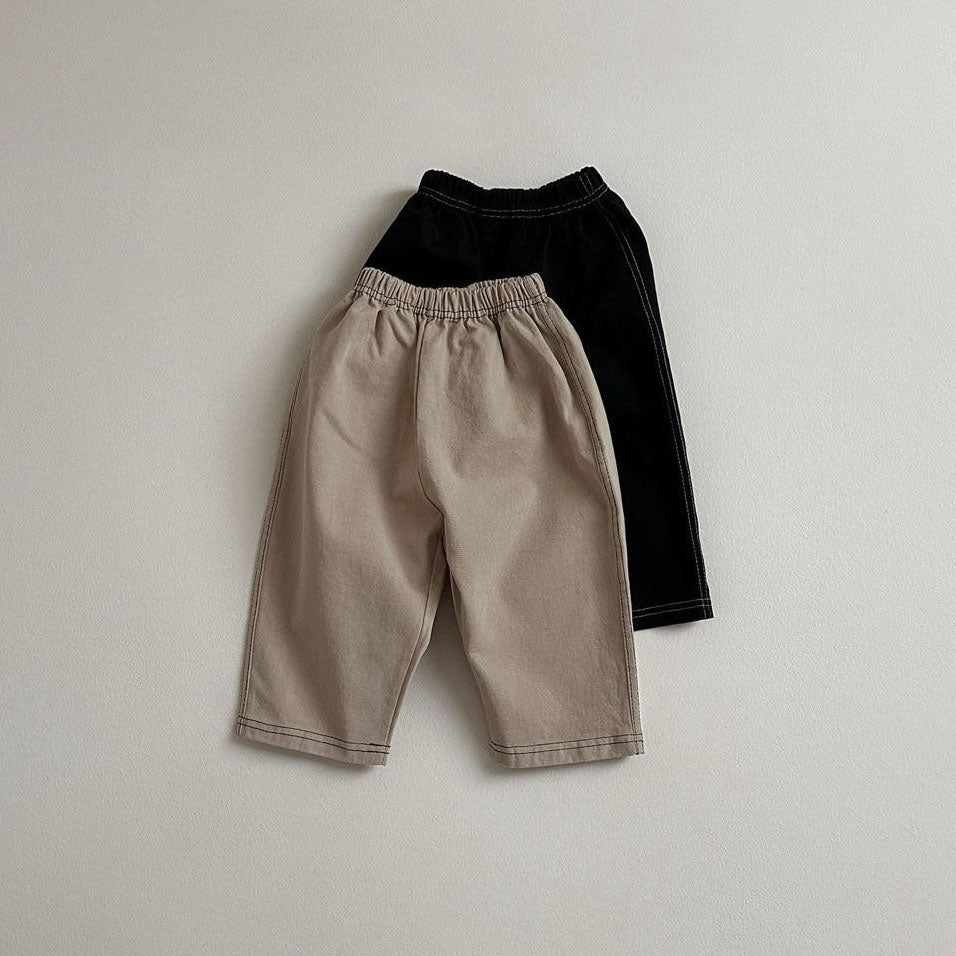 Toddler Double Stitch Pull-On Pants (10m-4y) - 2 Colors - AT NOON STORE