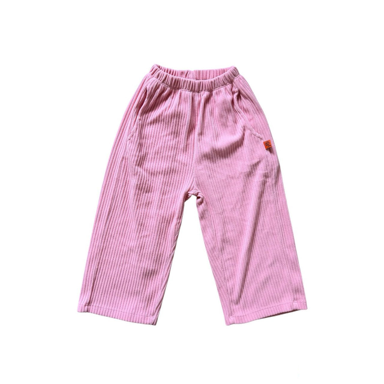 Kids SP26 Ribbed Velour Pull-on Pants (2-7y) - 2 Colors
