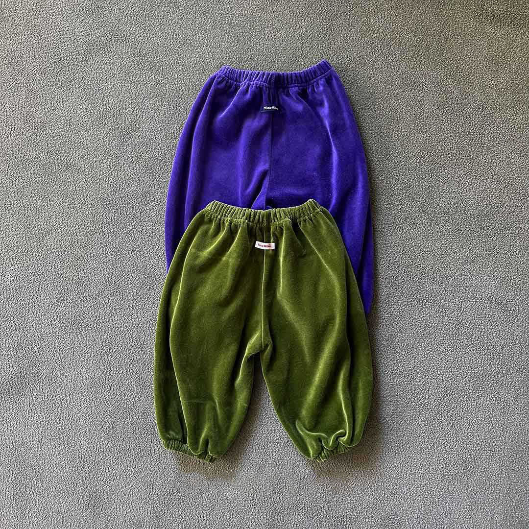 Toddler W26 Star Embroidery Velour Jogger Pants  (2-6y) - 2 Colors