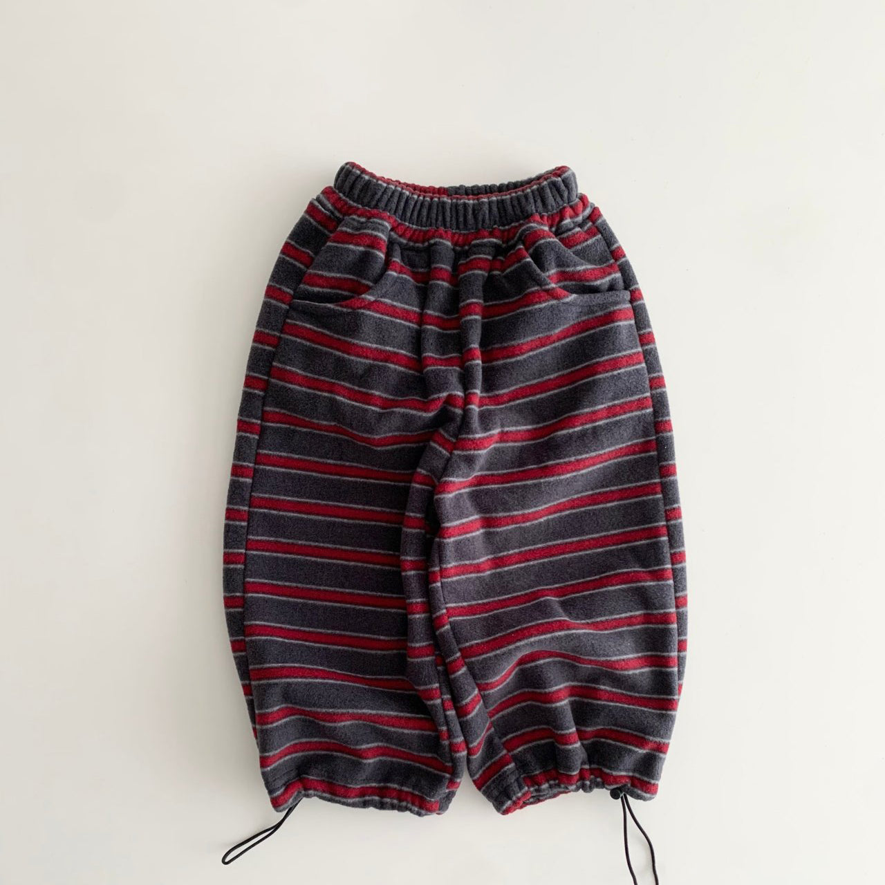 Toddler W25 Warm Stripe Adjustable Hem Jogger Pants (1-7y) - 2 Colors