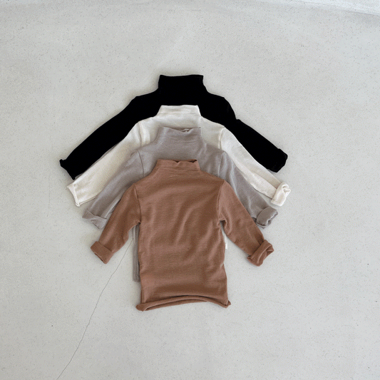 Baby Mock Neck Top (6-18m) - 3 Color - AT NOON STORE