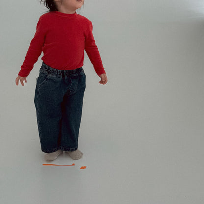 Baby/Toddler Bella W25 Mock Neck Long Sleeve Top (6m-6y) - 3 Colors