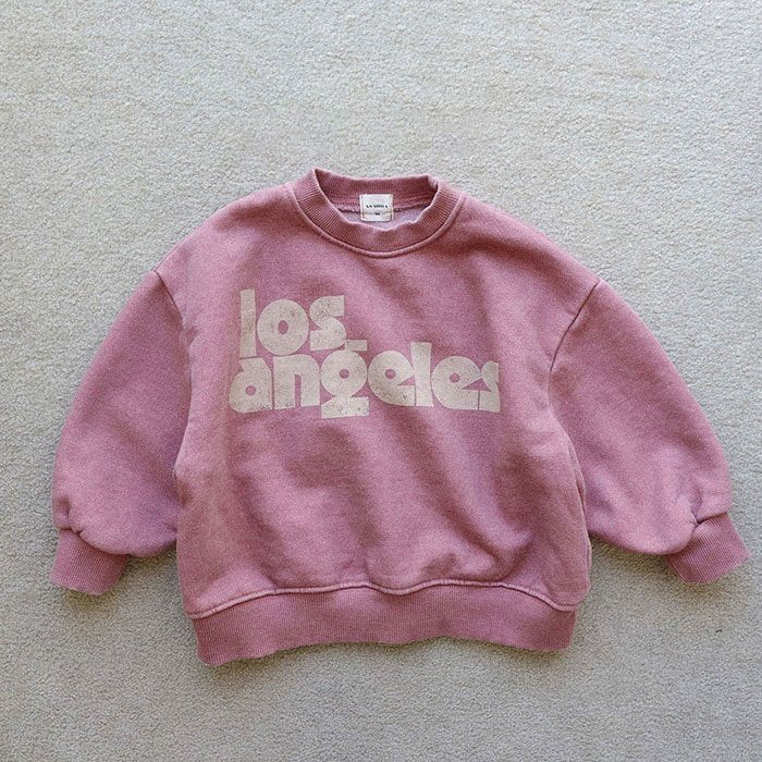 Toddler 'Los Angeles' Print Brushed Cotton Sweatshirt (15m-7y) -2 Colors