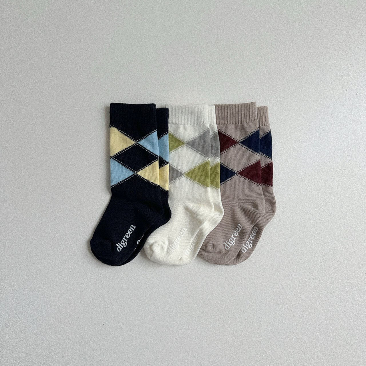 Toddler W25 4pk Argyle Socks Set (2-7y) - AT NOON STORE