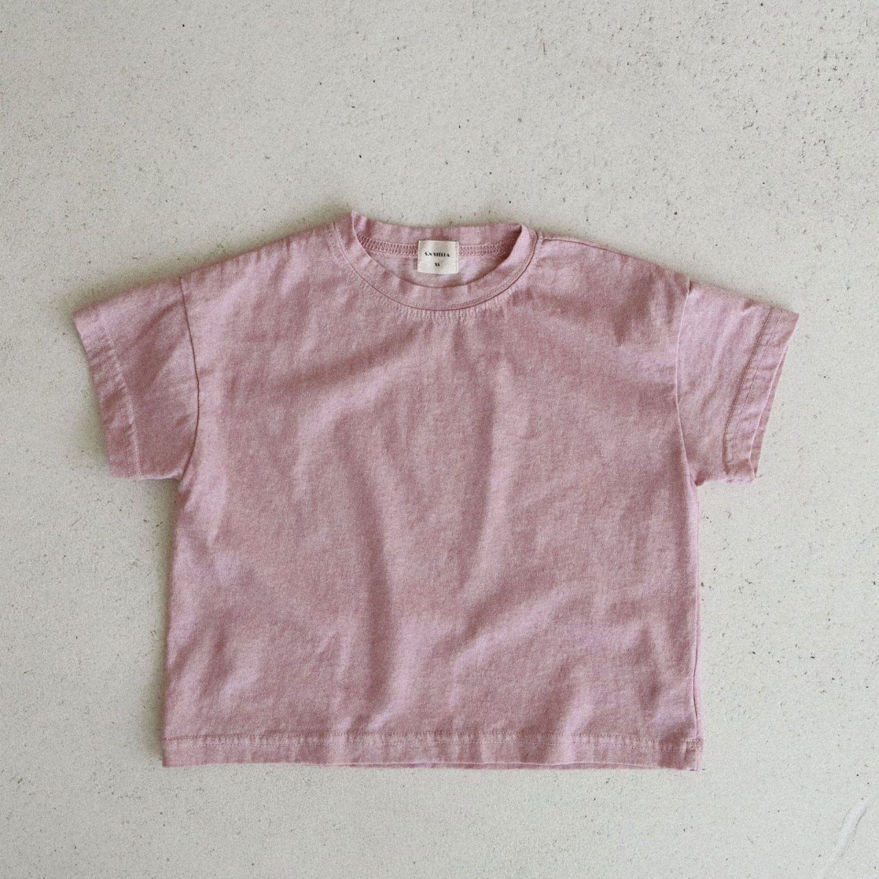 Toddler Garment Dyed Short Sleeve Top (15m-7y) -Pink