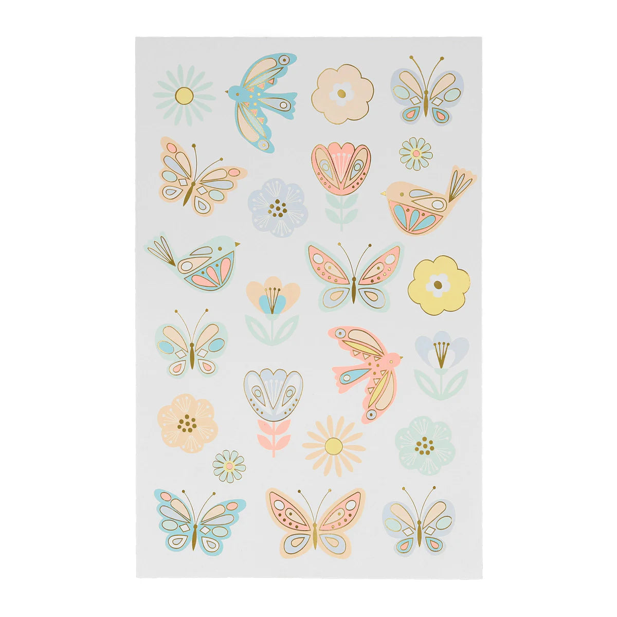 MeriMeri Birds & Butterflies Tattoo Sheets (x 2 sheets)