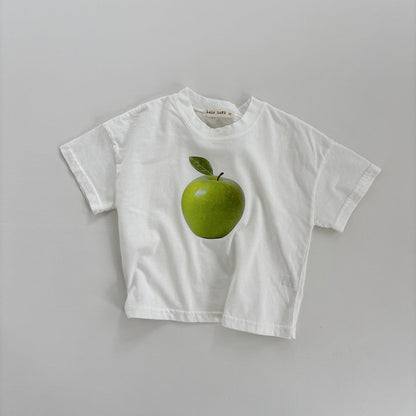 Toddler Land SS26 Berry Apple Short Sleeve Top (1-6y) - 2 Colors - AT NOON STORE