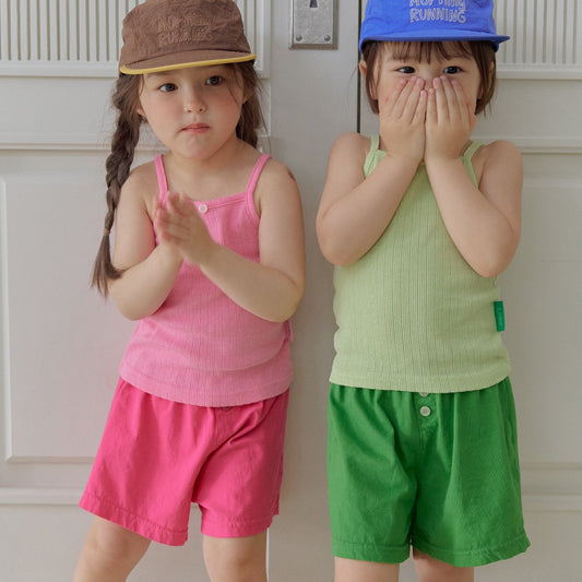 Toddler SS26 Pointelle Ribbed Tank Top (2-7y) - 2 Colors - AT NOON STORE