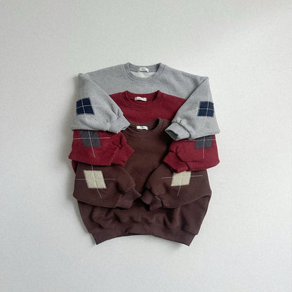 Toddler W25 Argyle Elbow Sweatshirt (2-7y) - 3 Colors