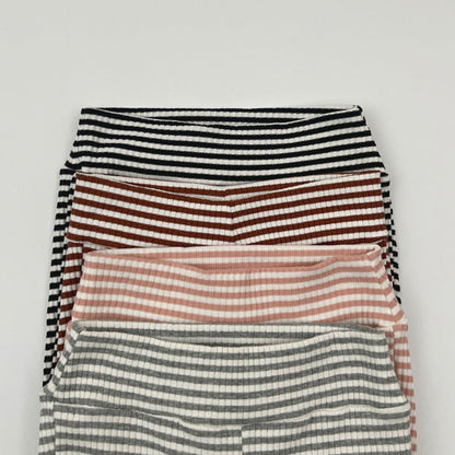 Kids F25 Stripe Ribbed Flare Pants (2-7y) - 4 Colors - AT NOON STORE