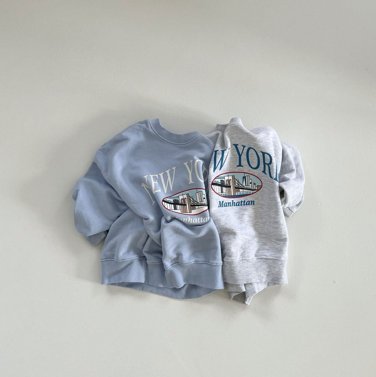 Toddler 'New York Manhattan' Long Sleeve Sweatshirt (2-7y) - 2 Colors