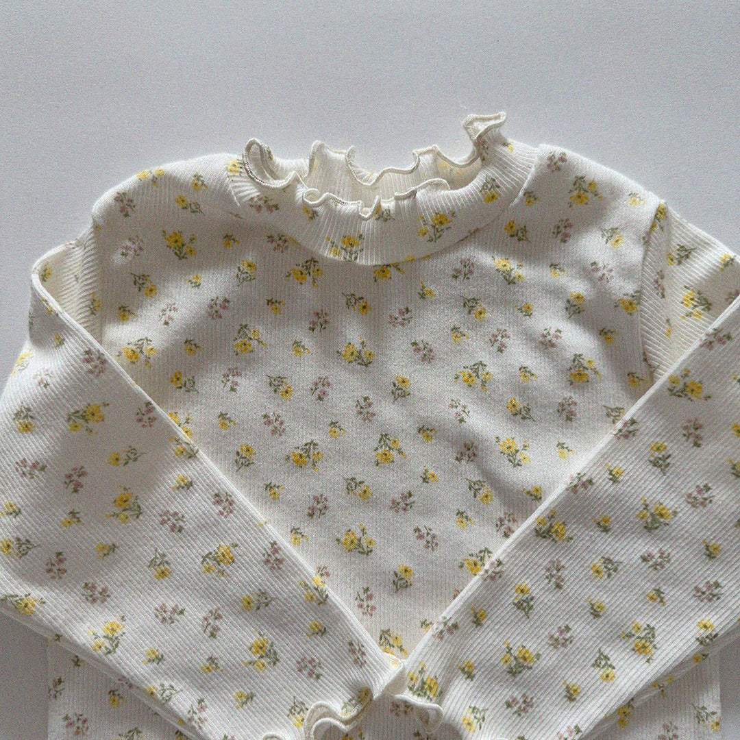 Baby/Toddler Aosta SP26 Lettuce-Edge Ribbed Long Sleeve Tee (3m-5y)- 2 Colors - AT NOON STORE