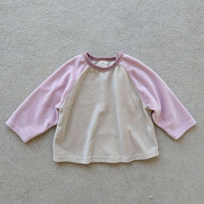 Toddler Soft Velour Raglan Tee (15m-7y) -2 Colors