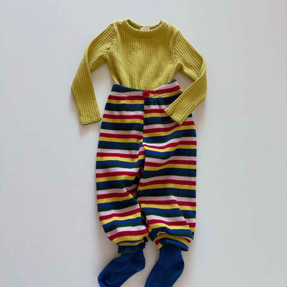Toddler F26 Stripe Ribbed Jogger Pants (1-6y)