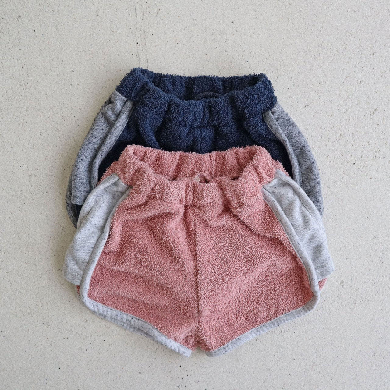 Toddler Colorblock Terry Cloth Shorts (15m-7y) -2 Colors - AT NOON STORE