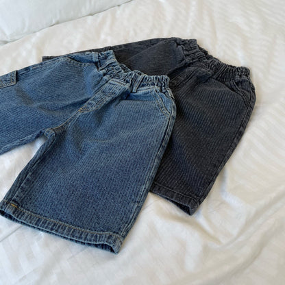 Kids F25 Jacquard Denim Bermuda Shorts (2-7y) - 2 Colors