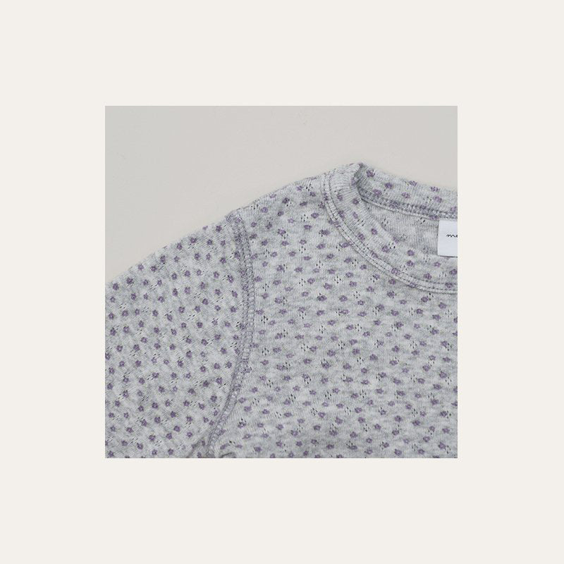 Toddler Mel SP26 Floral Pointelle Long Sleeve Tee (1-8y) - 3 Colors - AT NOON STORE