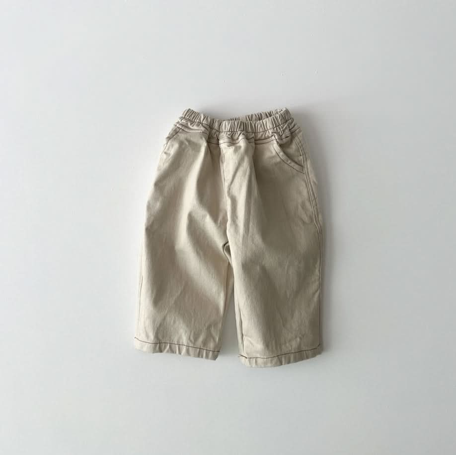 Toddler S25 Stitch Detail Pull On Pants (1-6y) - 2 Colors - AT NOON STORE