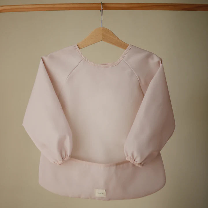 Mushie Long Sleeve Bib - Blush