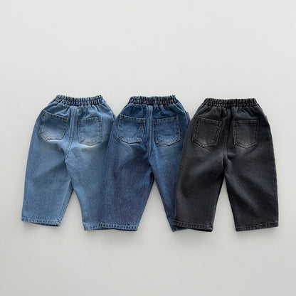 Toddler F26 Basic Denim Pull-On Pants (12m-9y) - 3 Colors