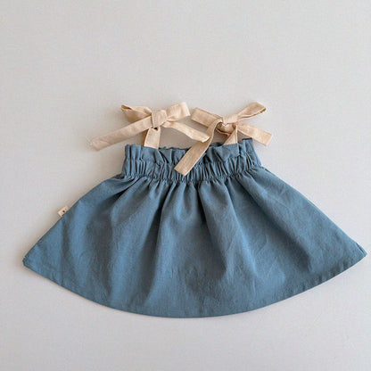 Baby/Toddler Aosta SS25 Tie Shoulder Flare Top (3m-5y)- 2 Colors - AT NOON STORE