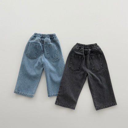 Toddler F26 RIbbed Denim Pull-On Pants (12m-9y) - 2 Colors