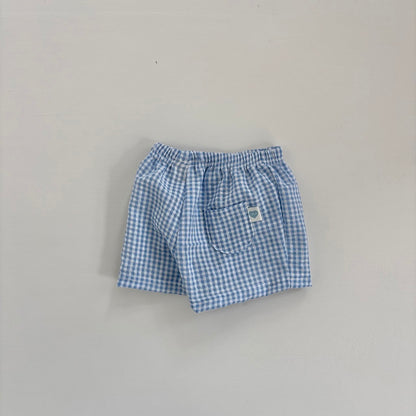 Baby Toddler Land SS25 Seersucker Gingham Shorts (4m-6y) - 4 Colors - AT NOON STORE