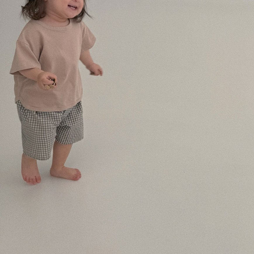 Baby Toddler Bella SS25 Plaid Capri Pants (6m-6y) - Gray - AT NOON STORE