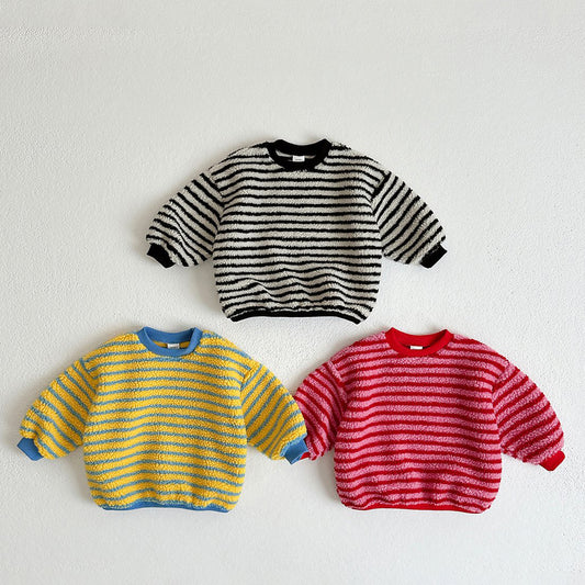 Toddler W24 Sherpa Stripe Sweatshirt (1-7y) - 3 Colors - AT NOON STORE