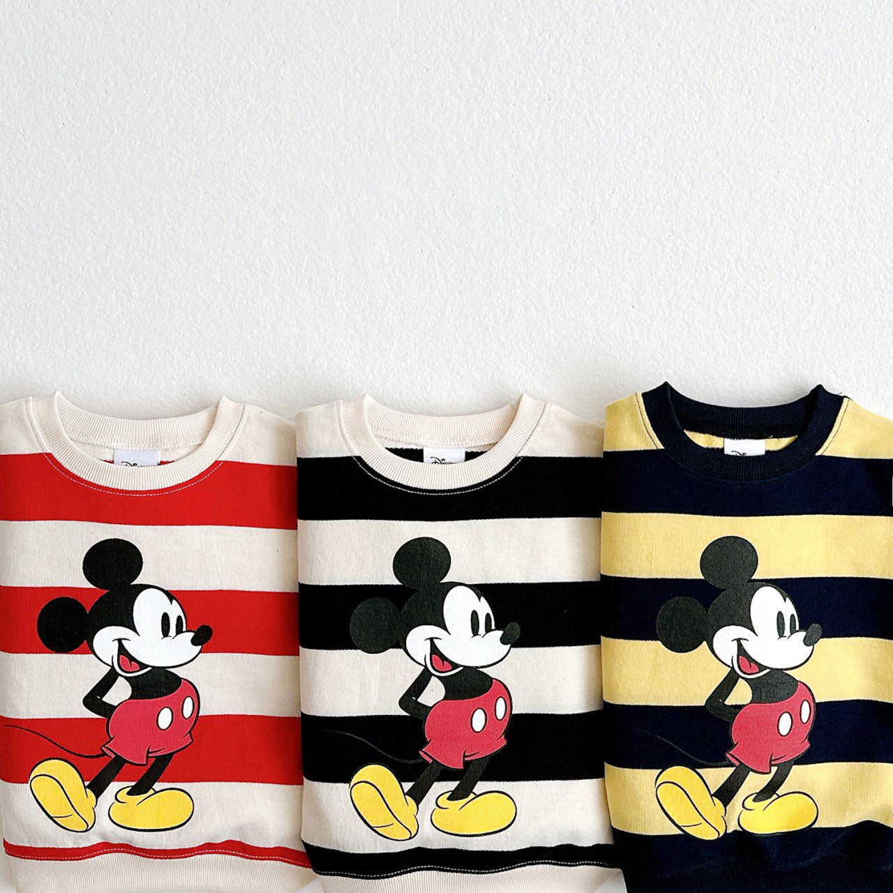 Toddler Disney Mickey Mouse Stripe Sweatshirt (1-6y) - 3 Colors