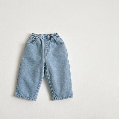 Toddler SP26 Basic Denim Pull-On Pants (1-6y) - 2 Colors - AT NOON STORE