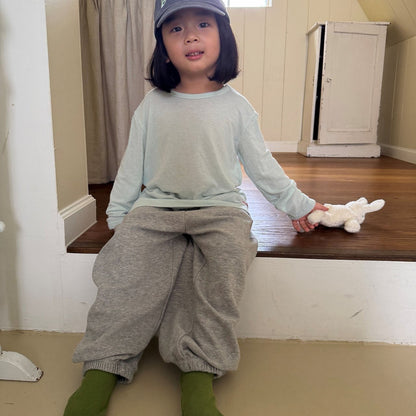 Kids F26 Soft Relaxed Fit Jogger Pants (2-8y) - Heather Gray