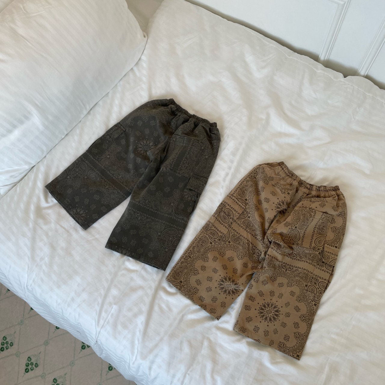 Kids F25 Bandana Printed Cargo Pants (2-7y) - 2 Colors