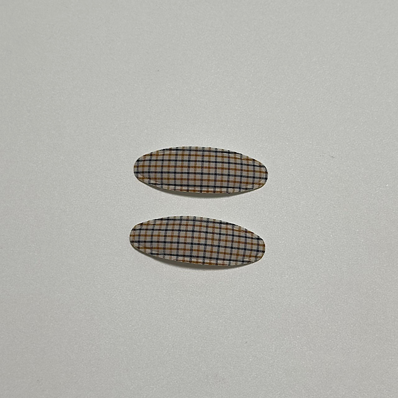 Girls Plaid Hair Clips (2pk) - 4 Colors