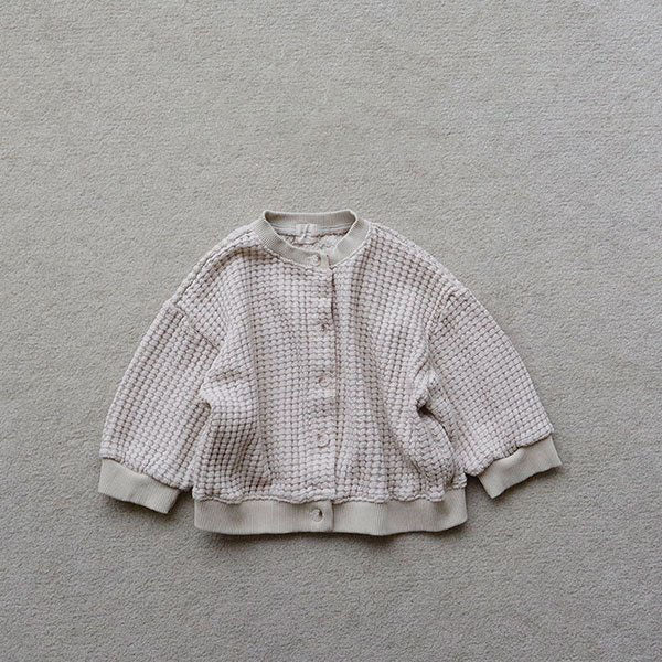 Toddler F25 Waffle Cardigan (15m-7y) - 3 Colors - AT NOON STORE