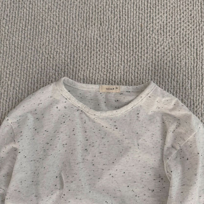 Baby Bella S25 Long Sleeve Loose Fit Confetti Top (6m-3y) - Cream - AT NOON STORE