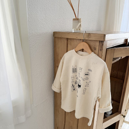 Toddler W25 Graphic Print Long Sleeve Top (1-7y) - 2 Colors