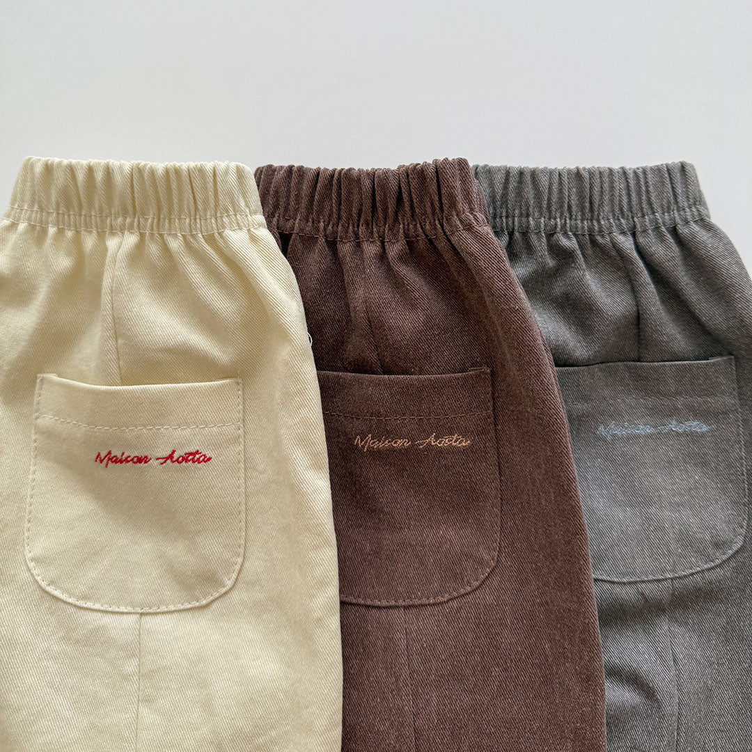 Baby/Toddler Aosta F25 Stitch Detail Pull-on Pants (3m-5y)- 3 Colors