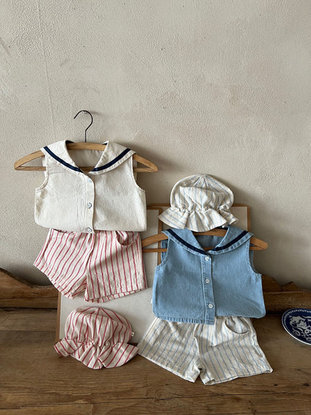 Toddler Lala Stripe Shorts (1-6y) - 2 Colors