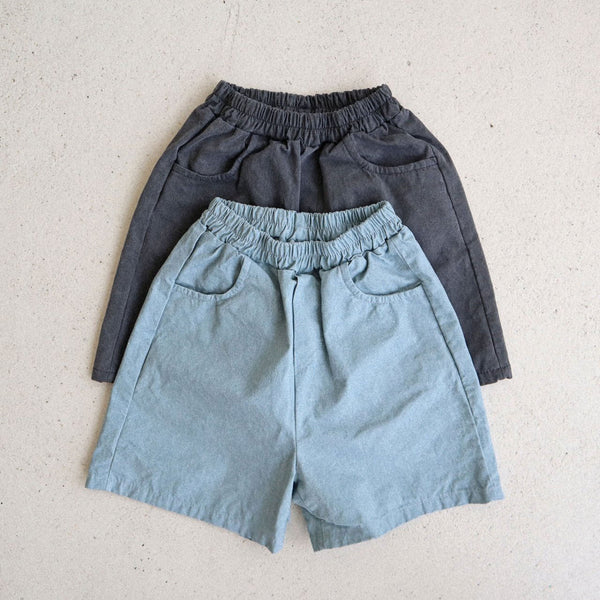 Toddler Garment Dyed Knee-Length Shorts (2-7y) -2 Colors